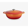 Stoofpot Marmite 28 cm oranje volcanique met deksel gietijzer