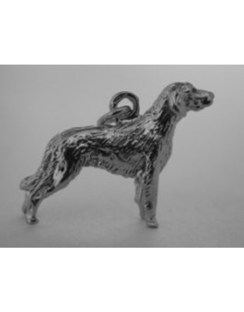 Sterling Silver Charm Pendant Memory Jewel Weimaraner Long Haired