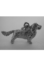 Handmade by Hanneke Weigel Sterling silver Sussex spaniel