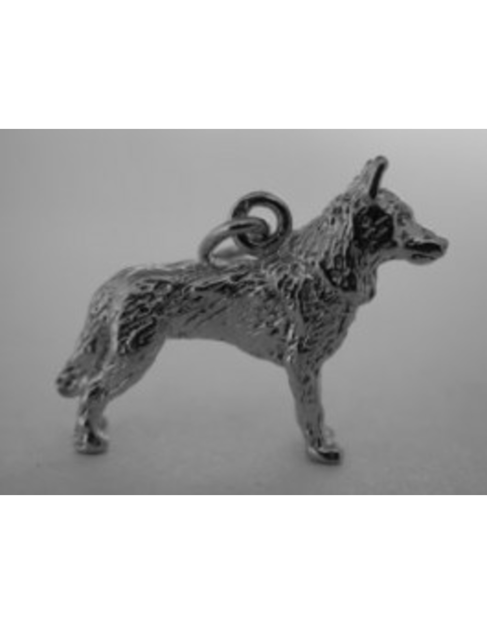 Handmade by Hanneke Weigel Zilveren Saarloos wolfhond