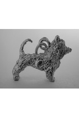 Handmade by Hanneke Weigel Zilveren australische silky terrier
