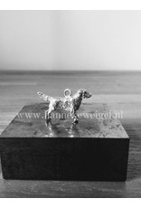 Handmade by Hanneke Weigel Sterling silver Flatcoated retriever