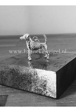 Handmade by Hanneke Weigel Sterling silver Parson jack russel terrier wirehaired