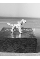 Handmade by Hanneke Weigel Sterling silver English springer spaniel