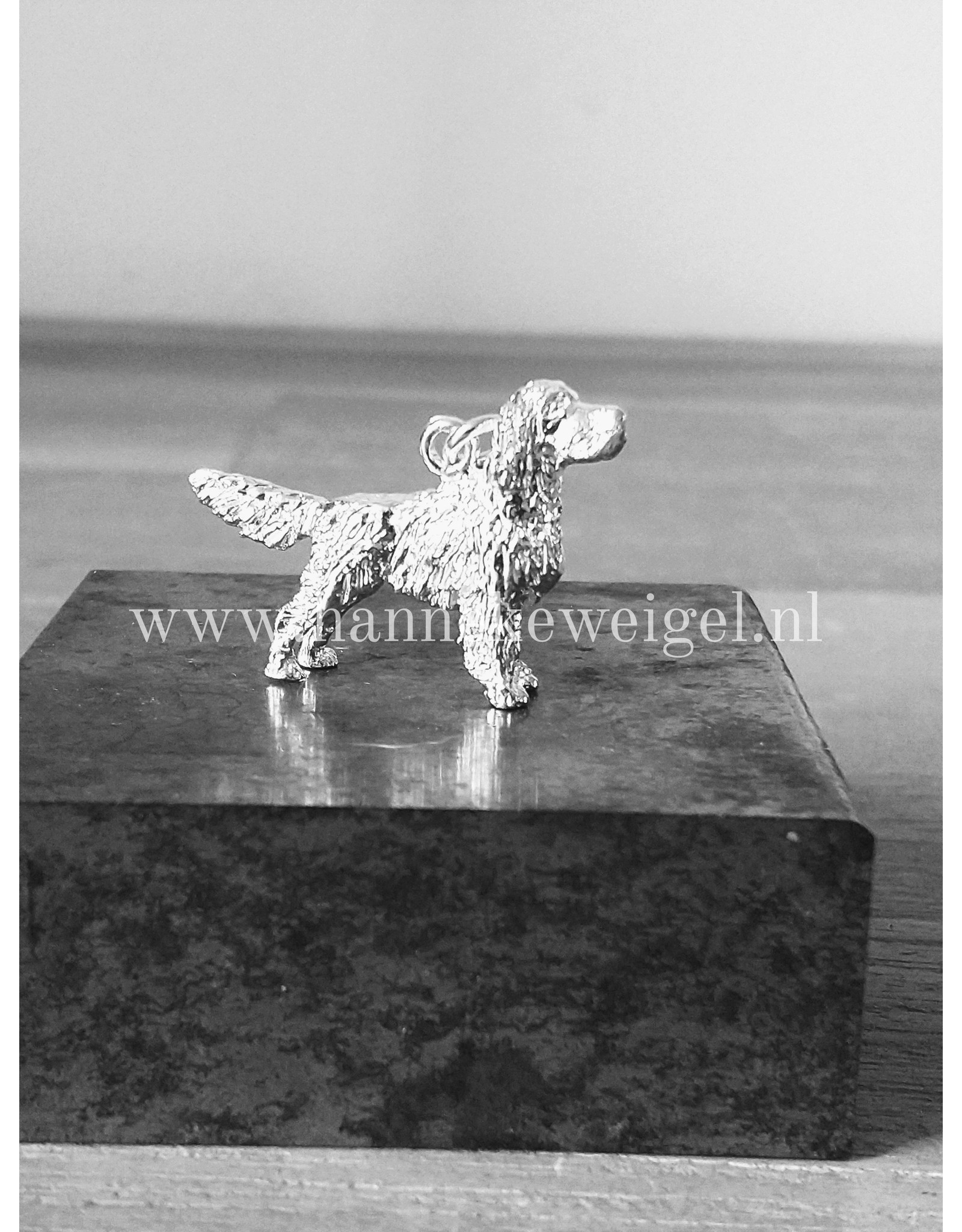 Handmade by Hanneke Weigel Zilveren Welsh springer spaniel