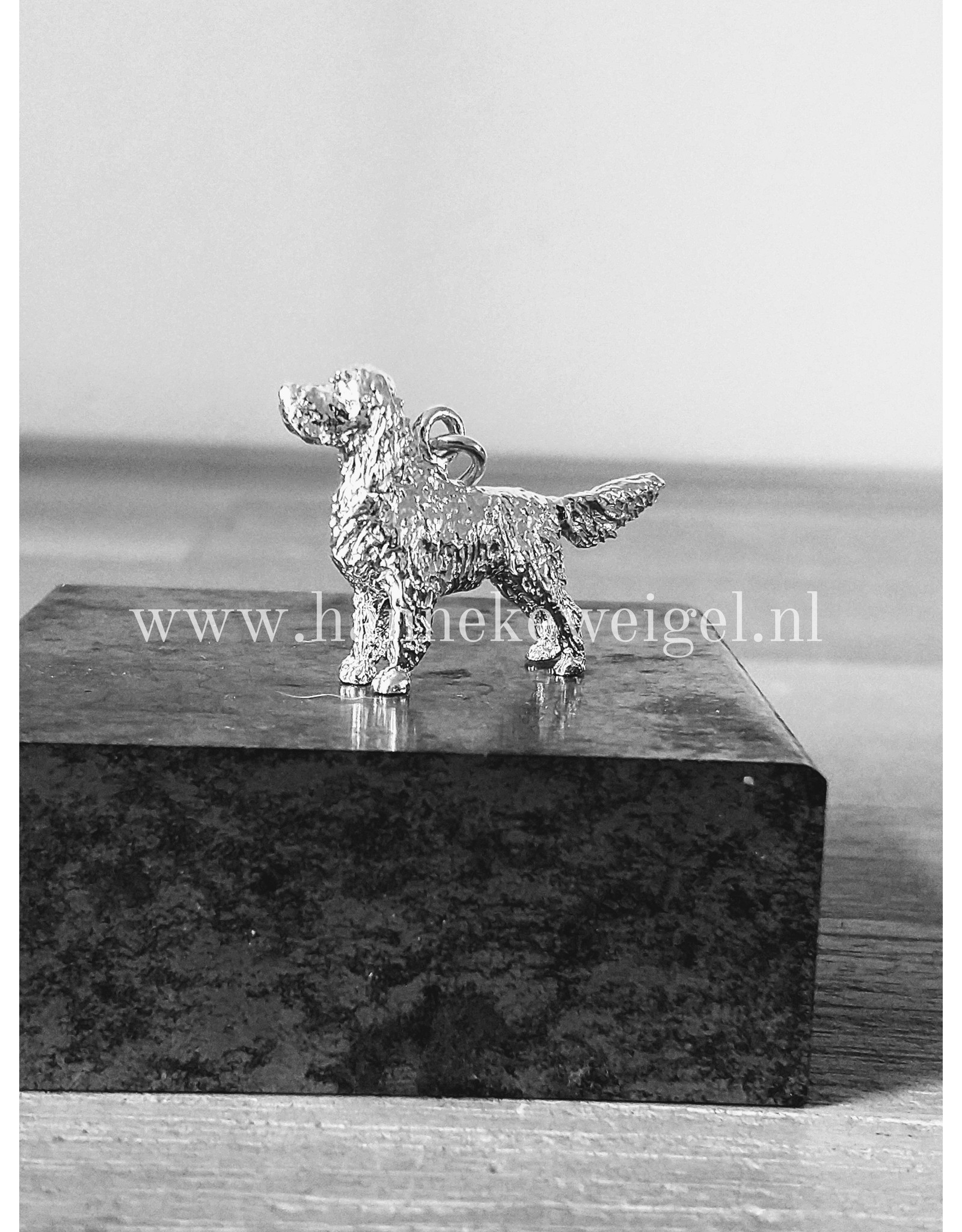 Handmade by Hanneke Weigel Sterling silver Welsh springer spaniel