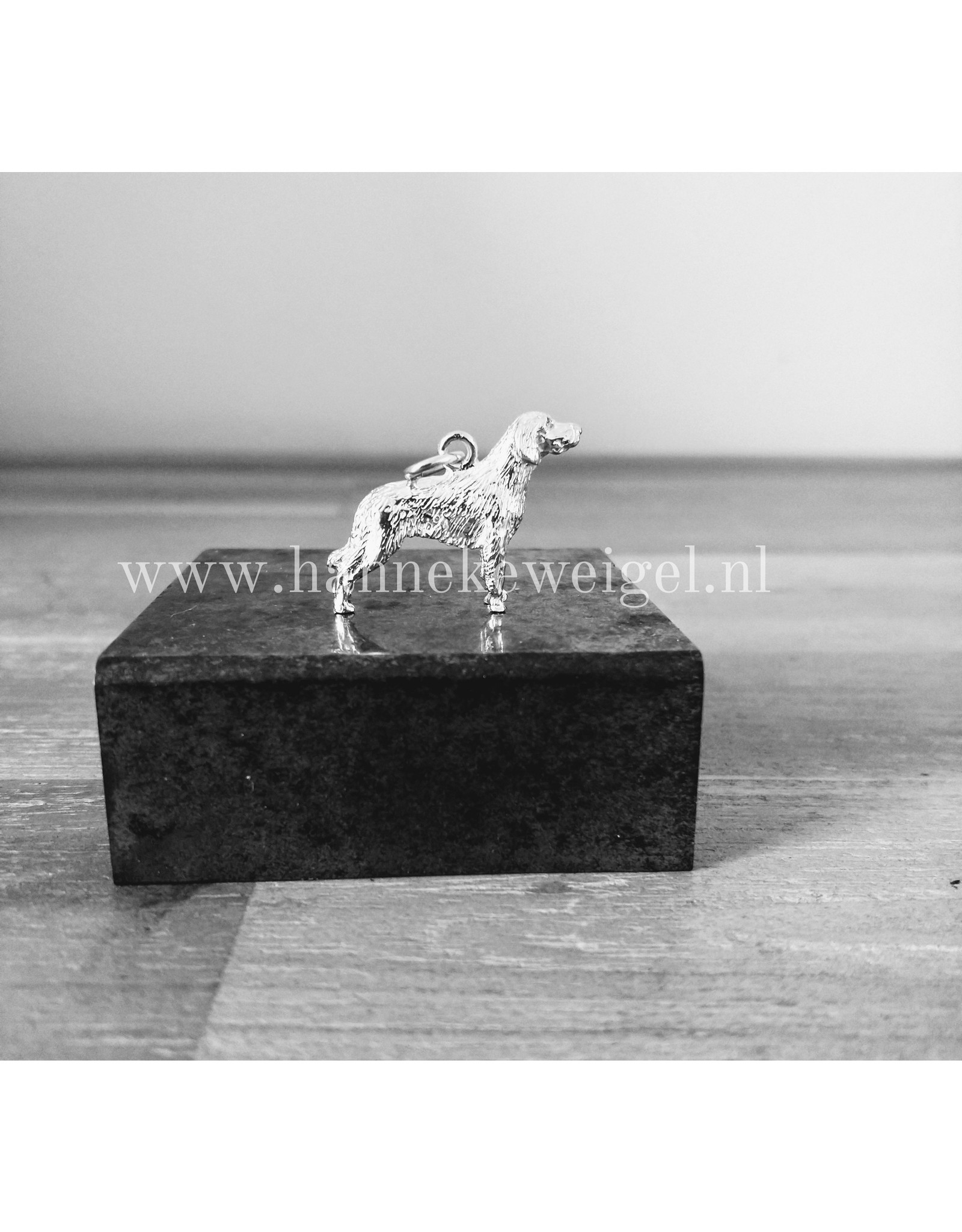 Handmade by Hanneke Weigel Sterling silver German pointer longhaired