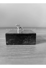 Handmade by Hanneke Weigel Zilveren Bedlington terrier