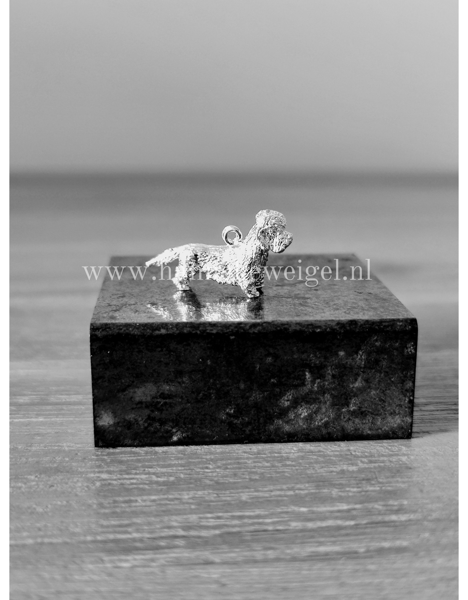 Handmade by Hanneke Weigel Sterling silver Dandie dinmont terrier