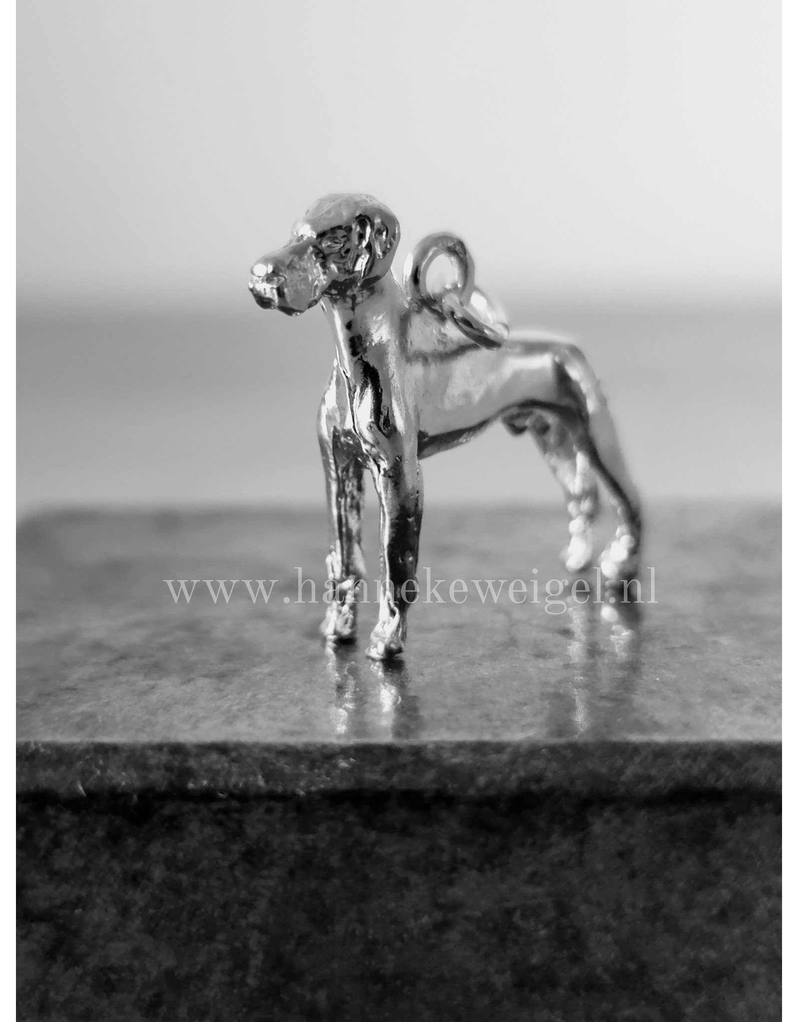 Handmade by Hanneke Weigel Sterling silver Great dane