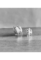 Handmade by Hanneke Weigel Sterling silver Samoyed