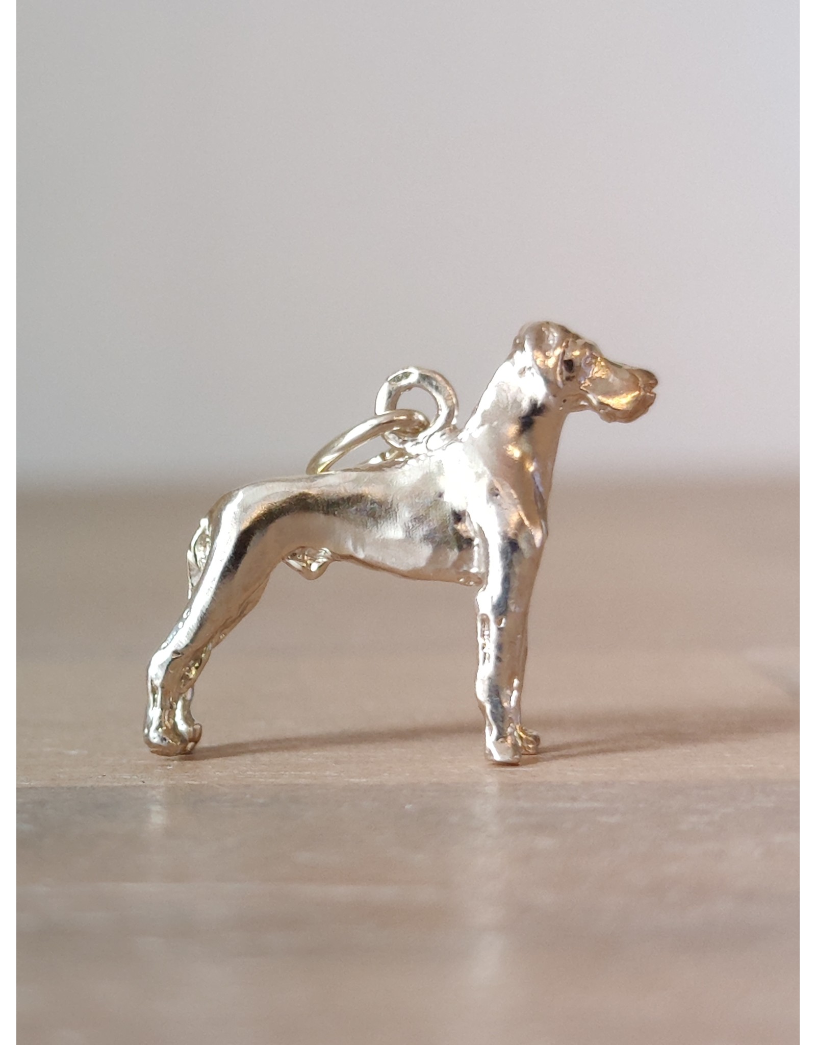 Handmade by Hanneke Weigel Sterling silver German great dane