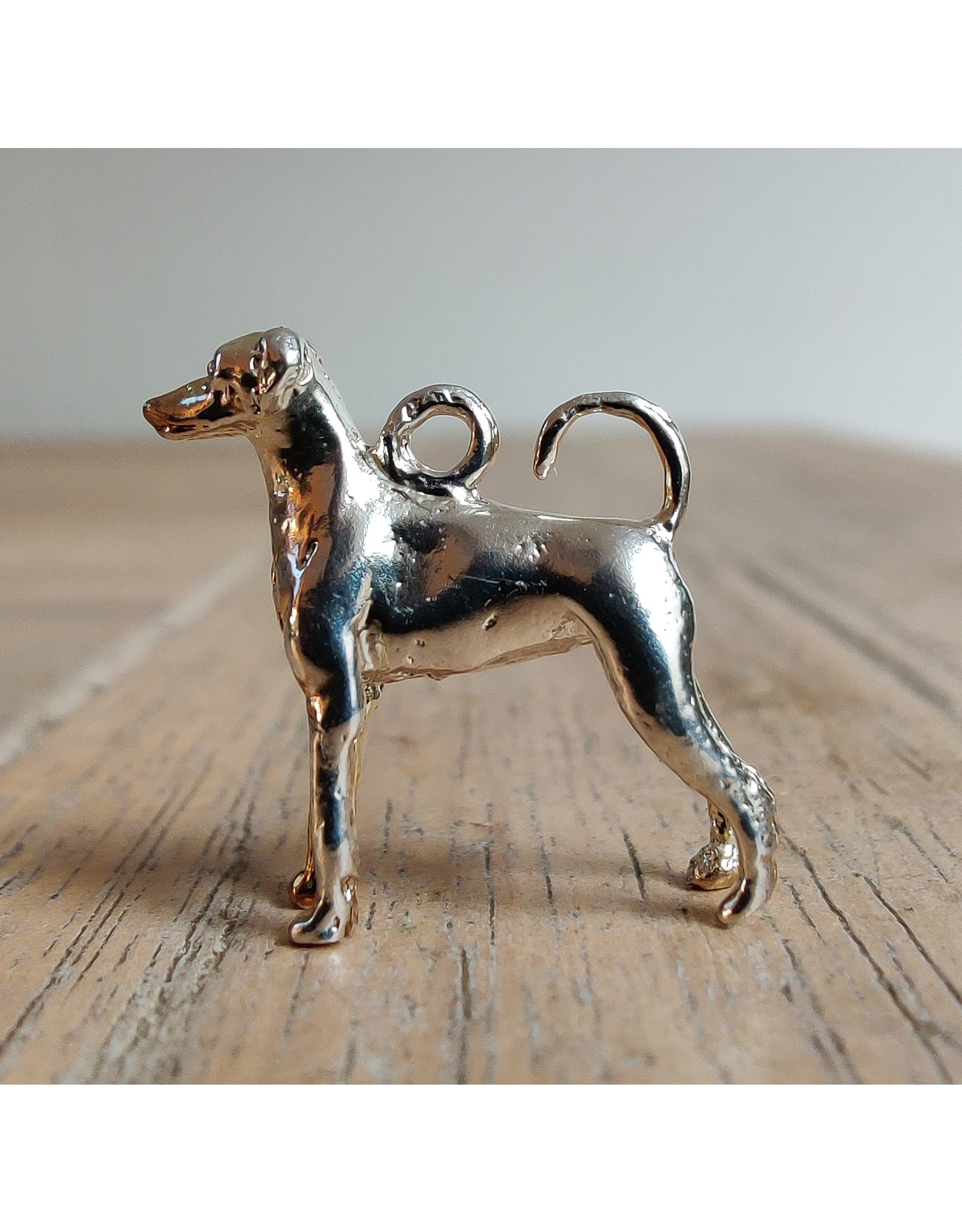 Handmade by Hanneke Weigel Sterling silver Miniature pinscher