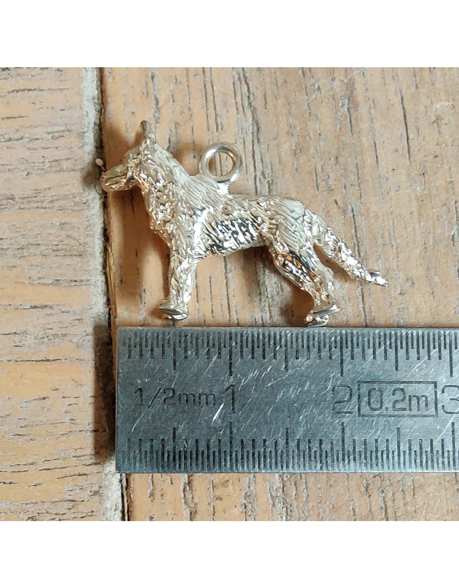 Handmade by Hanneke Weigel Sterling silver Dutch shepherd shorthaired