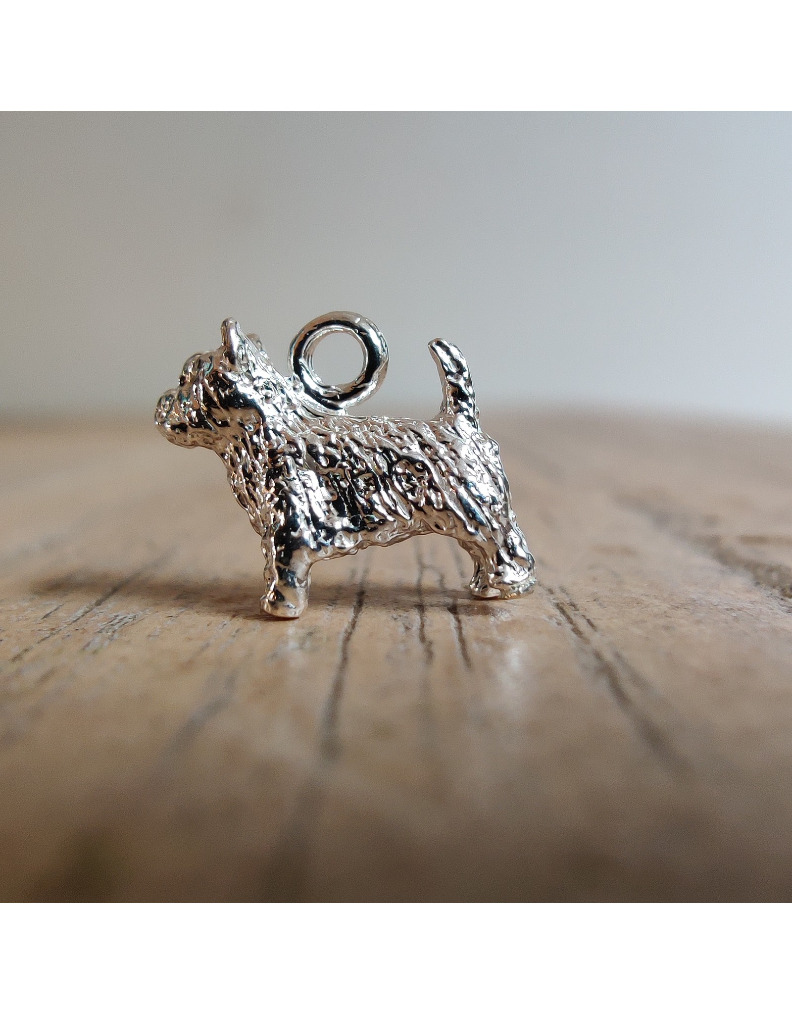 Handmade by Hanneke Weigel Zilveren Norwich terrier