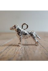 Handmade by Hanneke Weigel Zilveren Curly coated retriever