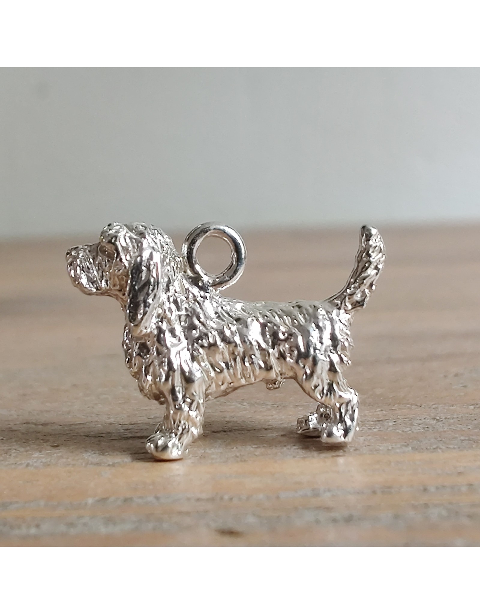 Handmade by Hanneke Weigel Zilveren Basset griffon vendeen petit