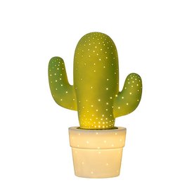 Tafellamp Cactus porselein in diverse kleuren