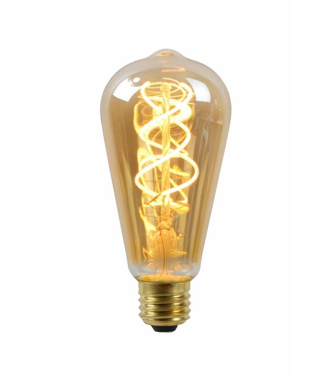 Lucide dimbare LED filament lamp peervorm Ø 6,4 cm