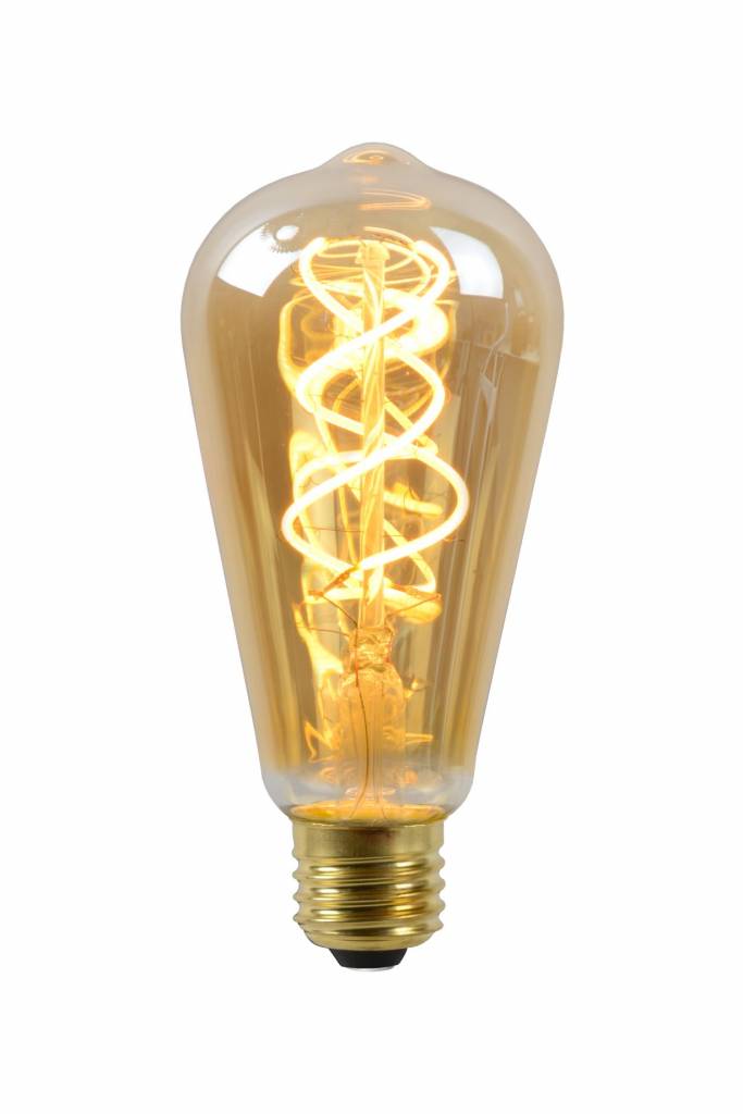 Nest Schurk leg uit Lucide Dimbare LED filament lamp Ø 6,4 cm kooldraadlamp-effect -  Homecompanyshop.nl