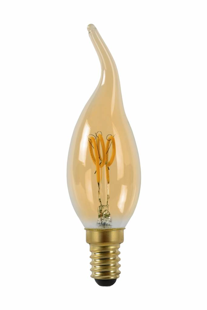 Lucide dimbare kaarslamp amberkleurig met kooldraad-effect Homecompanyshop.nl