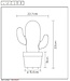 Draadloze buitenlamp Cactus LED