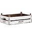 Great Crate lage witte houten krat 12x45x30 cm