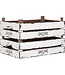 Great Crate lage witte houten krat 12x45x30 cm