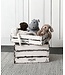 Great Crate lage witte houten krat 12x45x30 cm