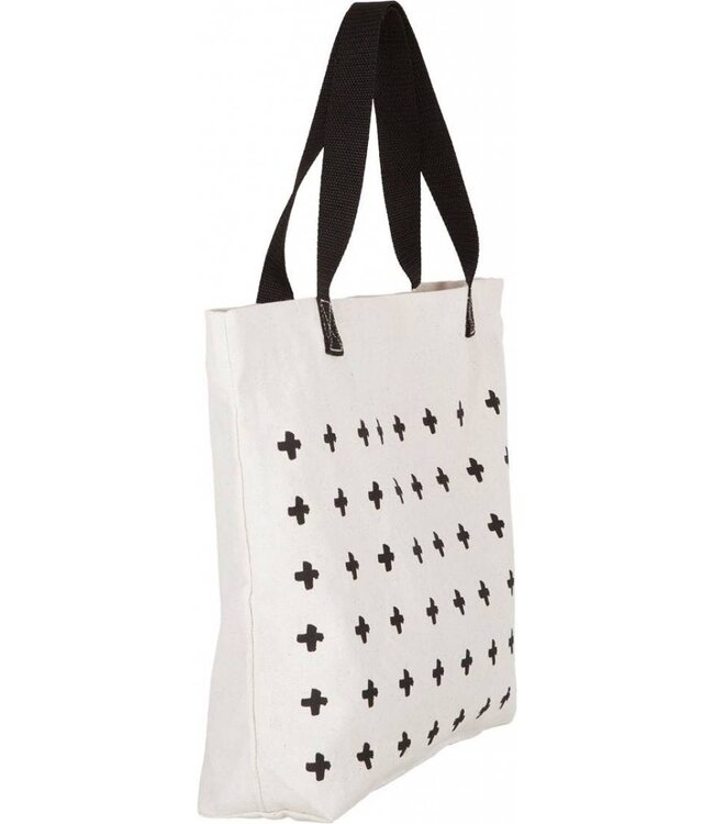 Shopper tas Must Living pitjeskatoen met opdruk