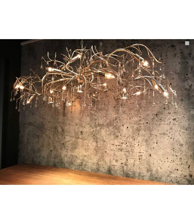 Leclercq & Bouwman hanglamp COMO Ovaal Zilver 120 cm