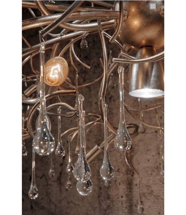 Leclercq & Bouwman hanglamp COMO Ovaal Zilver 120 cm