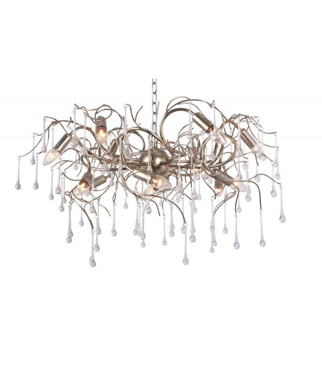 Leclercq & Bouwman hanglamp COMO rond 80 cm in bladzilver of brons