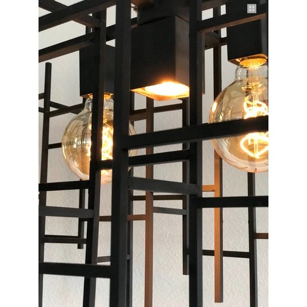 Leclercq & Bouwman Leclercq & Bouwman hanglamp Figo metaal in zilver of industrial dark