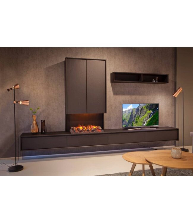 Wandkast Aurora met haardkast