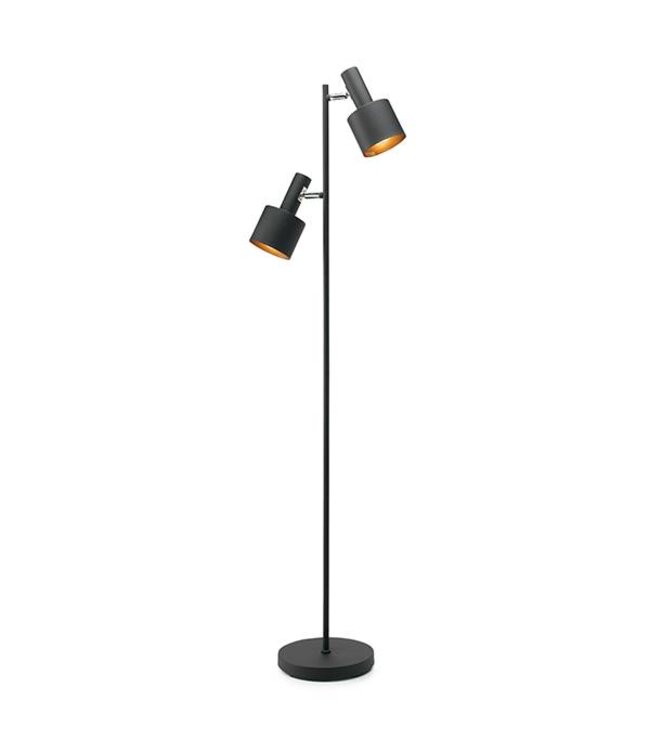 Vloerlamp Sledge met 2 metalen richtbare kapjes