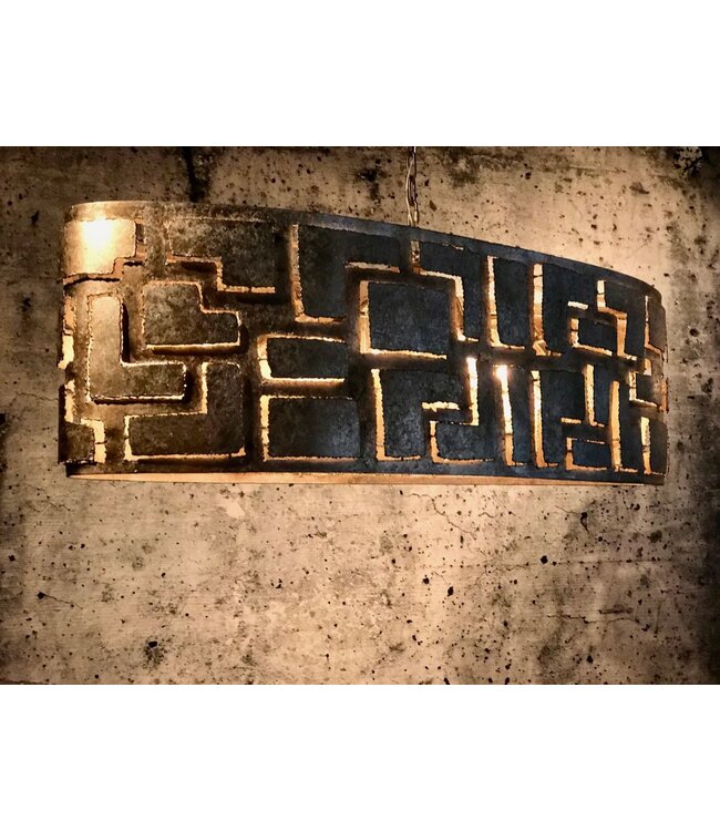 Leclercq & Bouwman hanglamp Pablo ovaal zilver of brons