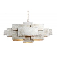 thumb-Hanglamp Beluga in brons of zilver-2