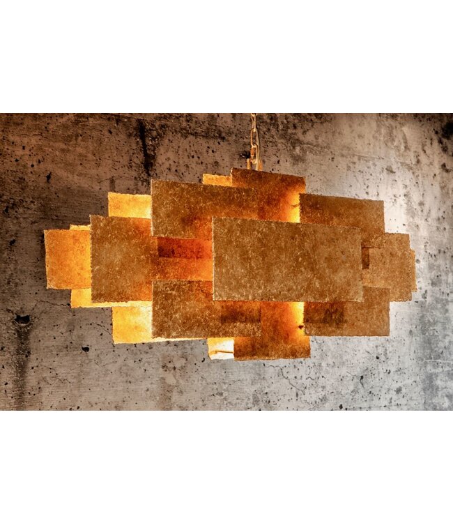 Leclercq & Bouwman hanglamp BELUGA in brons of zilver