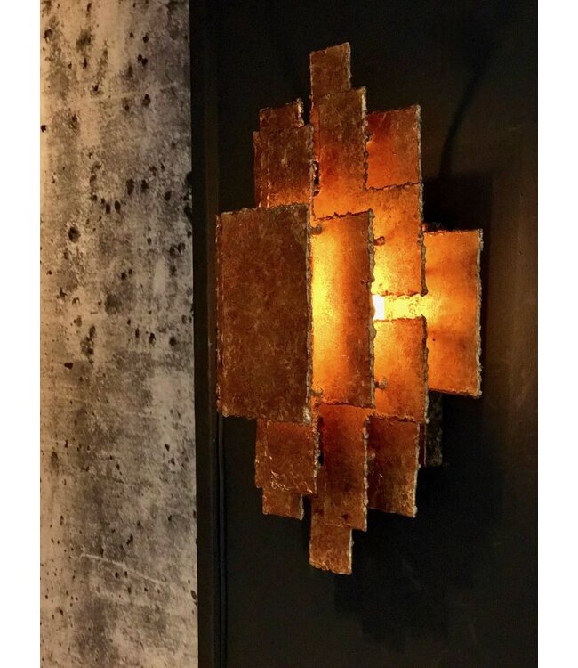 Leclercq & Bouwman wandlamp Beluga in brons of zilver