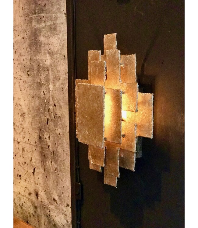 Leclercq & Bouwman wandlamp Beluga in brons of zilver