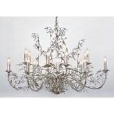 Hanglamp Elegance ovaal 120x70 cm 16-lichts