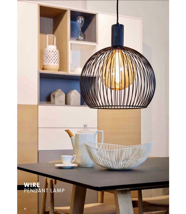Expo Trading Holland hanglamp Wire  zwart in 5 maten
