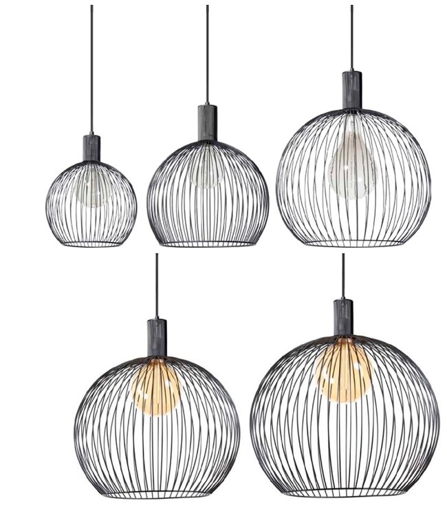 Expo Trading Holland hanglamp Wire  zwart in 5 maten