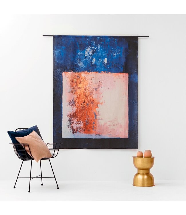 Urban Cotton Wandkleed Abstract in E-mineur