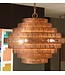 Hanglamp Vegas rond in zilver of brons