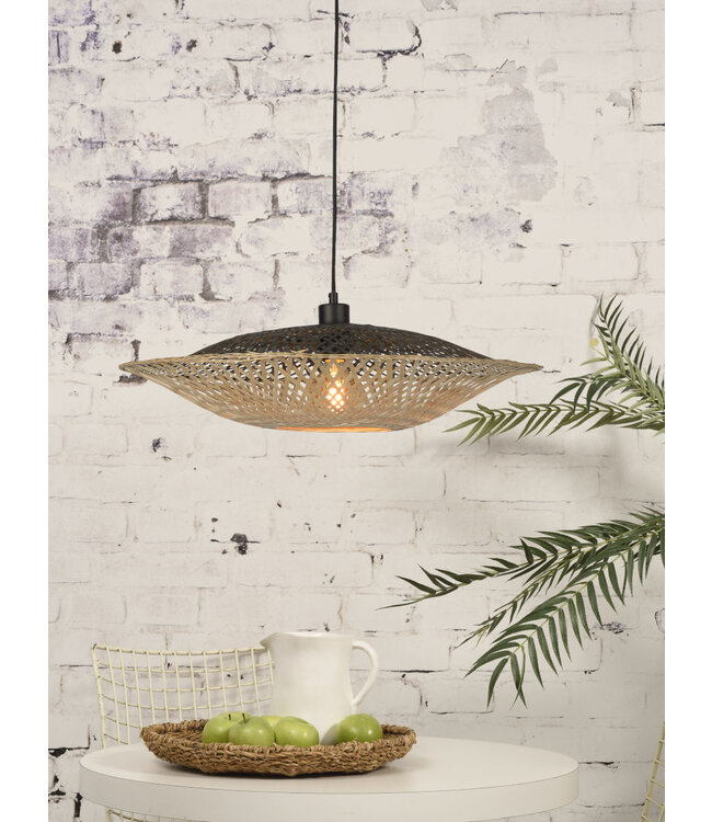 Hanglamp Kalimantan Bamboo flat in 3 maten