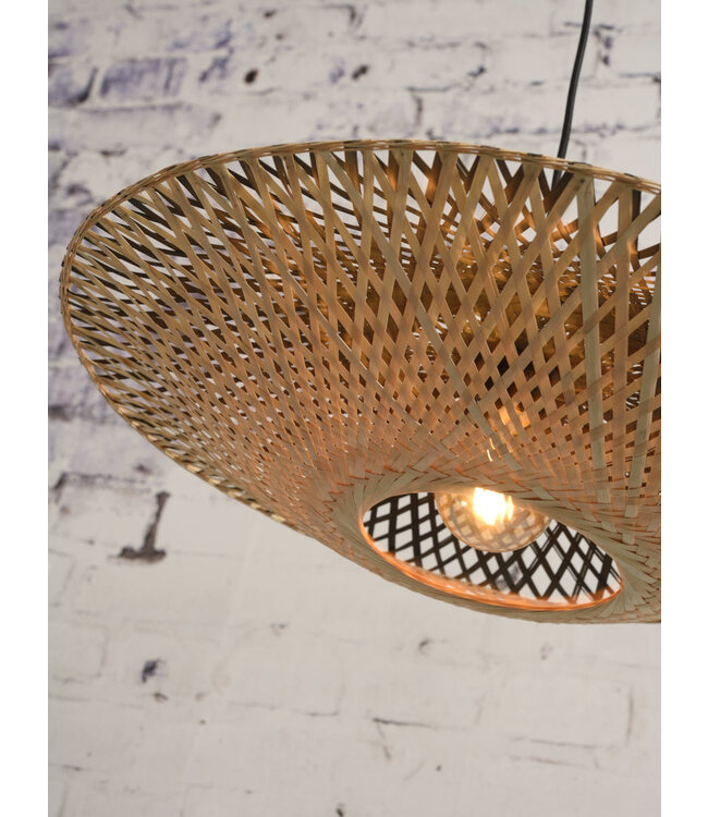 Hanglamp Kalimantan Bamboo flat in 3 maten