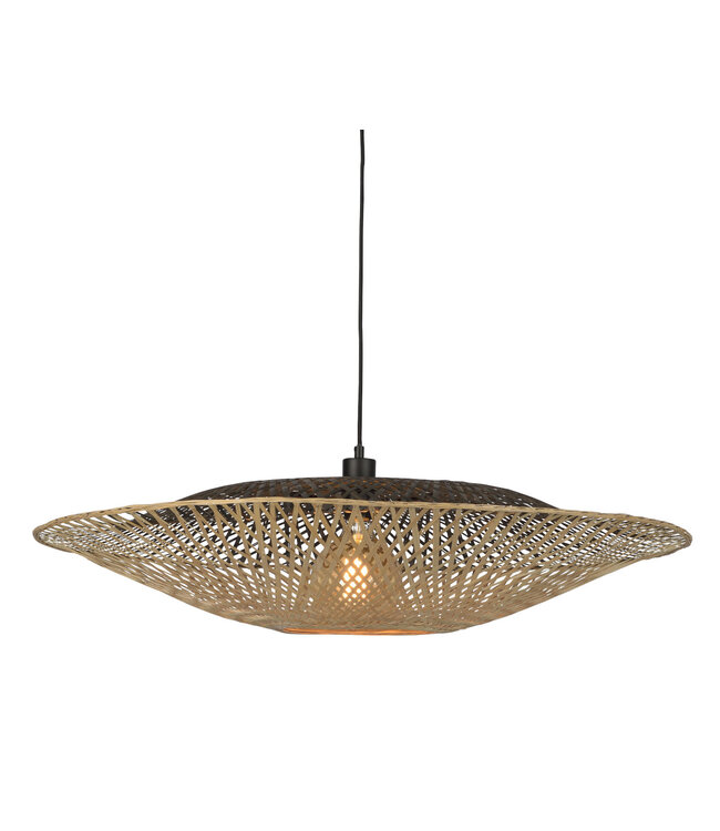 Hanglamp Kalimantan Bamboo flat in 3 maten