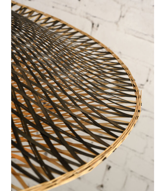 Wandlamp Kalimantan Bamboo flat in 3 maten